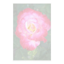 fleurs roses papier à lettre personnalisé