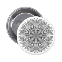 Flocon de neige badge avec épingle