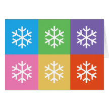 Flocon de neige cartes de vœux