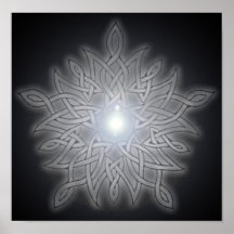 Flocon de neige celtique poster