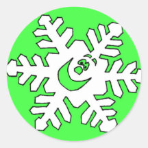 Flocon de neige d'Autocollant-Noël