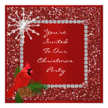 FLOCON DE NEIGE de l'invitation BLING de fête de N