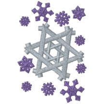 Flocon de neige d'étoile de David