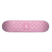 Flocon de neige sur le rose planches à roulettes