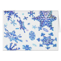 flocons de neige cartes