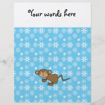 Flocons de neige de bleu de singe de Noël Prospectus