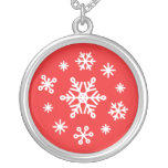 Flocons de neige d'hiver d'éblouissement collier