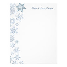 Flocons de neige d'hiver épousant le carte de reme invitations personnalisées