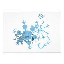Flocons de neige géniaux invitations personnalisables