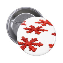 Flocons de neige rouges badges