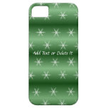 Flocons de neige sur le casemate vert de l'iphone  coque iPhone 5 Case-Mate