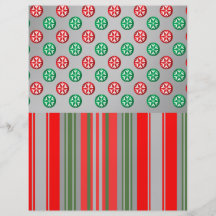 Flocons de neige verts rouges en cercles sur les r prospectus
