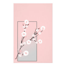 Floral élégant papier à lettre personnalisé