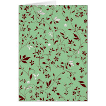 Floral en bon état de chocolat carte de vœux