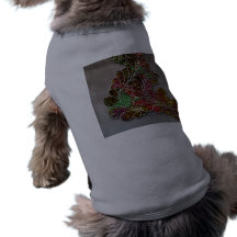 Floral tourbillonnant coloré à la mode manteau pour toutous