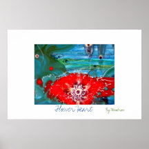 Flower Heart Posters