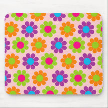 Flower power muis matten