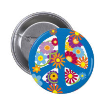 Flower power pin's avec agrafe