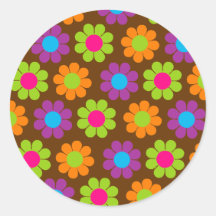 Flower power sticker