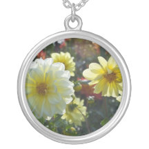 fNecklace met Dahlia in Bloei Kettingen
