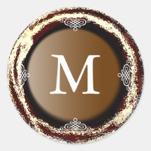 Folie van de Sticker van het Monogram van het huwe
