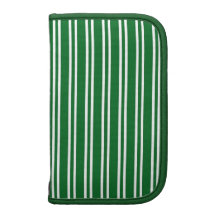 Folio blanc vert de rayure verticale agendas