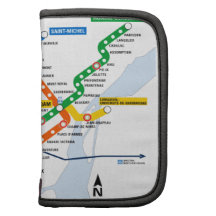 Folio de Rickshaw de métro de Montréal Agenda Folio