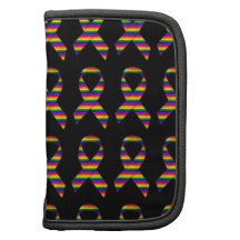 Folio de ruban de conscience de gay pride agendas folio
