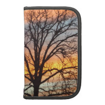 Folio de Smartphone du coucher du soleil 1 d'hiver Organiseur