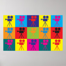Fonctionnement d'un art de bruit d'appareil-photo posters