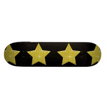 Fonkelende Gouden Ster Skate Deck