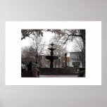 Fontaine carrée de Marietta - art de photo de cric Affiches