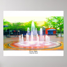 Fontaine de verger, Boise, Idaho Affiches