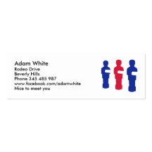Foosball Cartes De Visite Professionnelles
