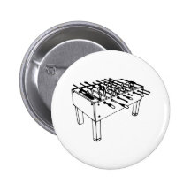 Foosball - le football de Tableau Badge Avec Épingle