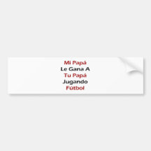 Football de Jugando de papa de MI Papa Le Gana A T Adhésif Pour Voiture