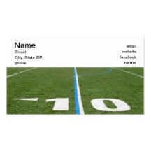 Football Field Ten Business Cards