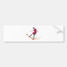 Footballeur joueurs de football plus soccer plus p autocollants pour voiture
