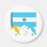 Footballeurs de l'Argentine Aimants Pour Réfrigérateur
