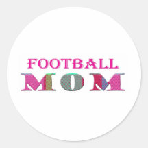 FootballMom Ronde Stickers