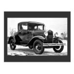 Ford 1930 modèlent un coupé - B&W Carte Postale