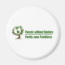 Forêts sans frontières - Forêts sans des frontière Aimant Pour Réfrigérateur