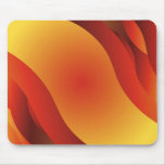 Formes rouges et oranges tapis de souris