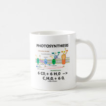 Formule de photosynthèse (produit chimique) mugs