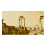 Forum-Temple romain de roulette et de Pollux Modèles De Cartes De Visite