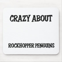 Fou au sujet des pingouins de Rockhopper Tapis De Souris