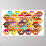 Foule heureuse posters