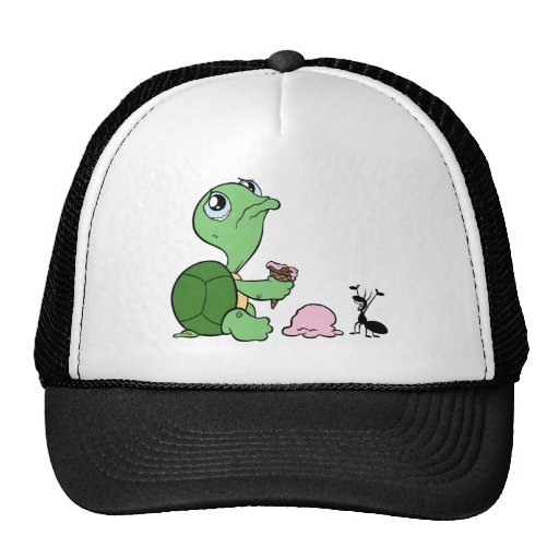 Fourmi heureuse de tortue triste casquettes de camionneur