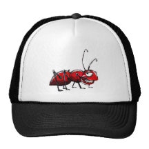 Fourmi rouge casquette de camionneur