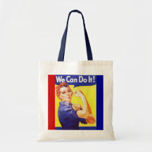 Fourre-tout "nous pouvons le faire !" Slogan Rosie Sacs De Toile